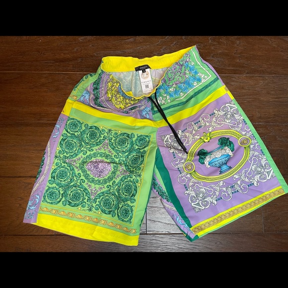 Authentic Versace Barocco Mosaic Print Swim Shorts - Picture 1 of 4